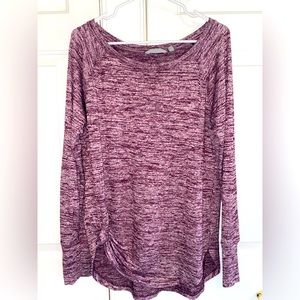 Athleta thin soft knit shirt, with thumb holes and tie at waist Great condition